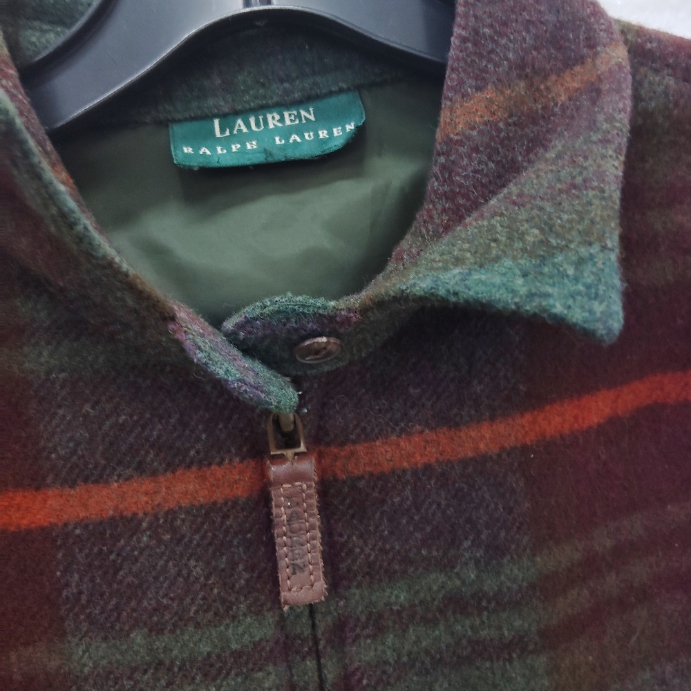 Lauren Ralph Lauren Front Zip Wool Jacket Size M - Picture 6 of 14